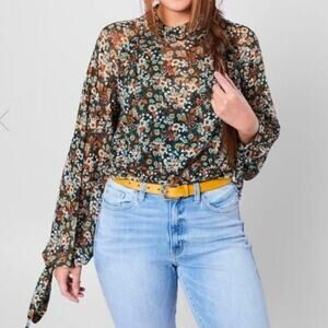Floral Sheer Blouse